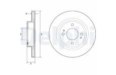 Brzdový kotouč DELPHI BG4830C