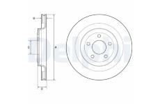 Brzdový kotouč DELPHI BG4832C