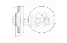 Brzdový kotouč DELPHI BG4918C