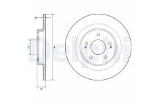 Brzdový kotouč DELPHI BG4924C
