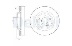 Brzdový kotúč DELPHI BG4927C