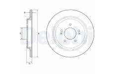 Brzdový kotúč DELPHI BG4932C