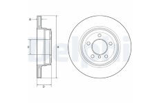 Brzdový kotúč DELPHI BG4937C