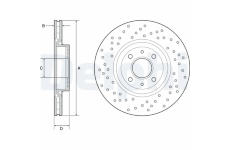 Brzdový kotúč DELPHI BG4943C