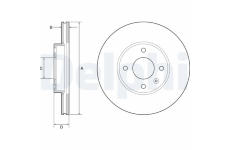 Brzdový kotouč DELPHI BG4951C