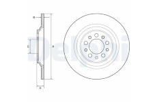 Brzdový kotouč DELPHI BG4961C