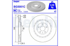 Brzdový kotouč DELPHI BG5001C