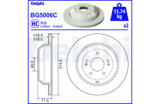 Brzdový kotouč DELPHI BG5006C