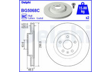 Brzdový kotouč DELPHI BG5068C