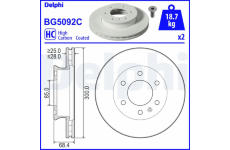 Brzdový kotouč DELPHI BG5092C