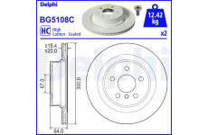 Brzdový kotouč DELPHI BG5108C