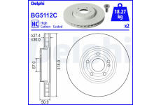 Brzdový kotouč DELPHI BG5112C