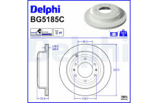 Brzdový kotouč DELPHI BG5185C