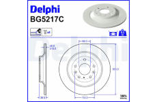 Brzdový kotúč DELPHI BG5217C