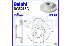 Brzdový kotúč DELPHI BG5218C