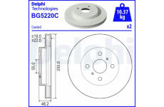 Brzdový kotouč DELPHI BG5220C