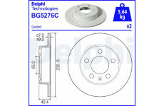 Brzdový kotouč DELPHI BG5276C