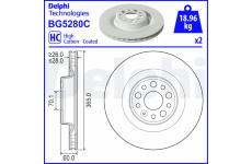 Brzdový kotouč DELPHI BG5280C
