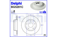 Brzdový kotúč DELPHI BG5281C