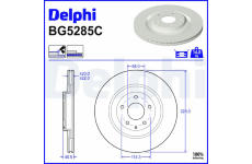 Brzdový kotouč DELPHI BG5285C