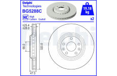 Brzdový kotouč DELPHI BG5288C