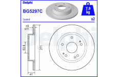 Brzdový kotouč DELPHI BG5297C