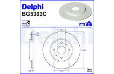 Brzdový kotouč DELPHI BG5303C