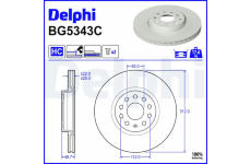 Brzdový kotouč DELPHI BG5343C
