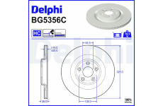 Brzdový kotouč DELPHI BG5356C