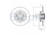 Brzdový kotouč DELPHI BG9023RS