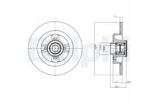 Brzdový kotouč DELPHI BG9030RSC