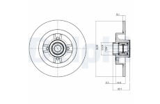 Brzdový kotúč DELPHI BG9032RS