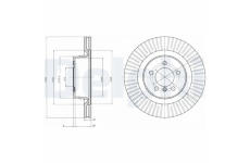 Brzdový kotouč DELPHI BG9081