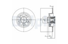 Brzdový kotouč DELPHI BG9112RSC
