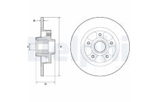 Brzdový kotúč DELPHI BG9132RS
