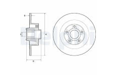 Brzdový kotouč DELPHI BG9135RSC