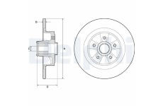 Brzdový kotouč DELPHI BG9136RSC