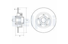 Brzdový kotúč DELPHI BG9137RS