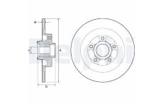 Brzdový kotúč DELPHI BG9138RS