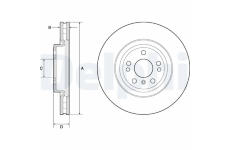 Brzdový kotouč DELPHI BG9148C