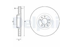Brzdový kotouč DELPHI BG9151C