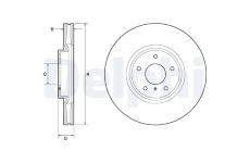 Brzdový kotouč DELPHI BG9152