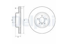 Brzdový kotouč DELPHI BG9158C