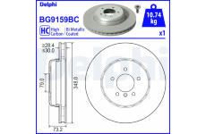 Brzdový kotouč DELPHI BG9159BC