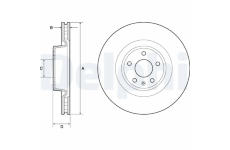 Brzdový kotouč DELPHI BG9173C
