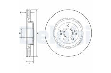Brzdový kotouč DELPHI BG9175C