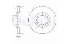 Brzdový kotúč DELPHI BG9179