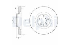 Brzdový kotúč DELPHI BG9181C