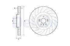Brzdový kotúč DELPHI BG9185C
