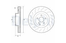 Brzdový kotouč DELPHI BG9188C